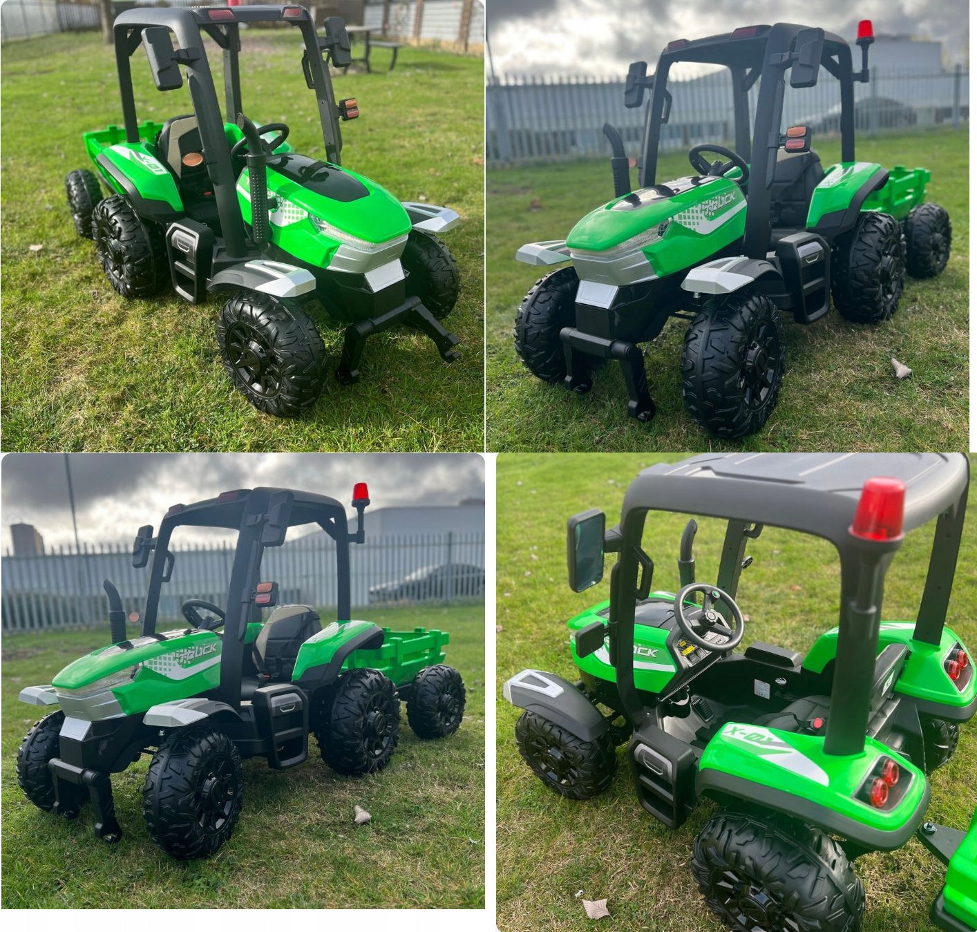 BATTERY TRACTOR BIG 24V LEATHER SOFT WHEELS EVA PILOT 24V 400WAT Manufacturer code BLT-206 24V + PRZYCZEPA