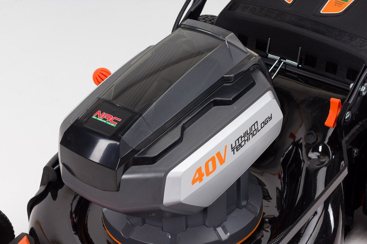 BATTERY mower NAC 46 cm 40V INDUCTION MOTOR Steel 4in1 +AKU 6Ah Mowing width 46 cm