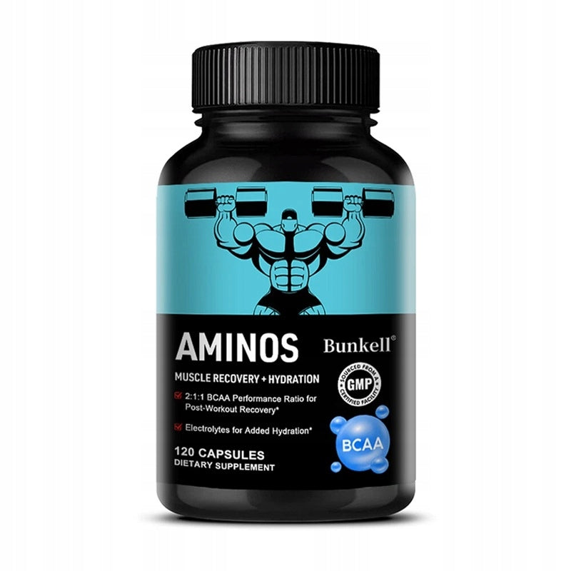 BCAA 5000 mg capsules increase energy, strength and endurance