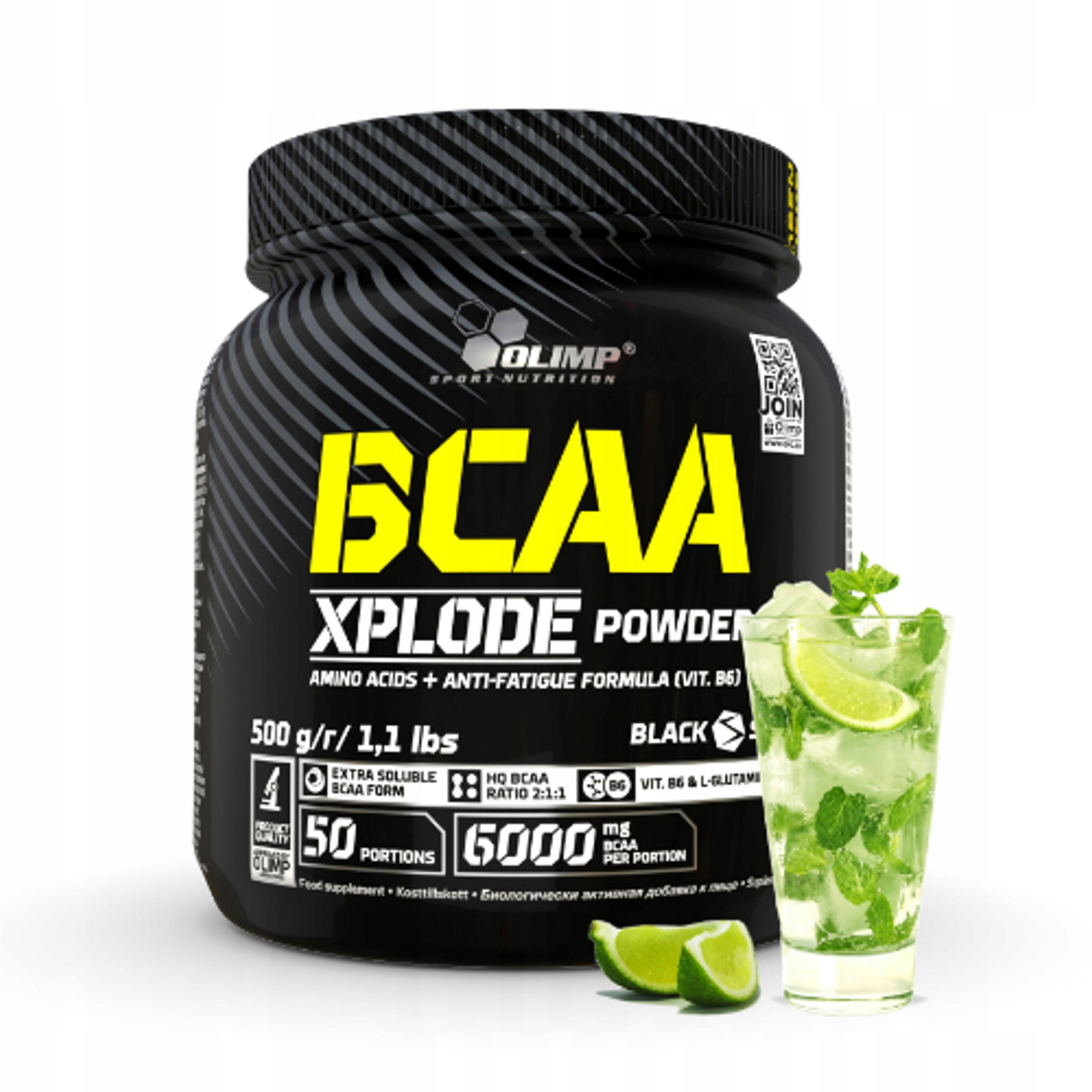 BCAA Amino Acids Olimp Lime Powder 500 g without Aspartame without Sugar