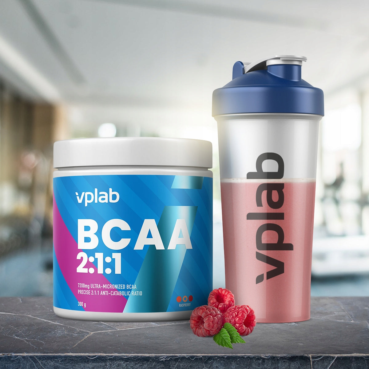 BCAA Amino Acids VPLab Leucine, Isoleucine and Valine, 300g Raspberry 37 Servings Expiration date at least six months from the date of purchase