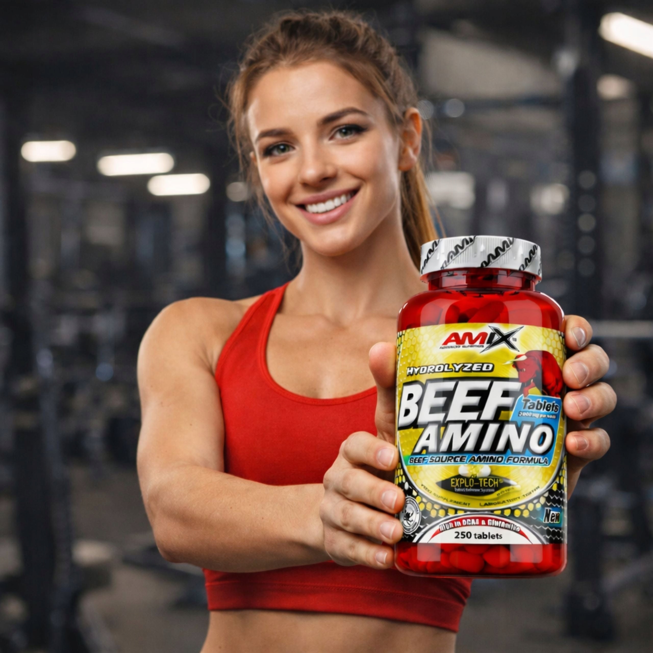 BCAA Beef Amino Acids EAA with Arginine Muscle Regeneration 250 tablets Medical device no