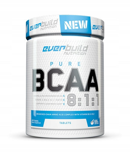 BCAA Everbuild Nutrition 8:1:1 1000 mg tasteless 200 kaps.
