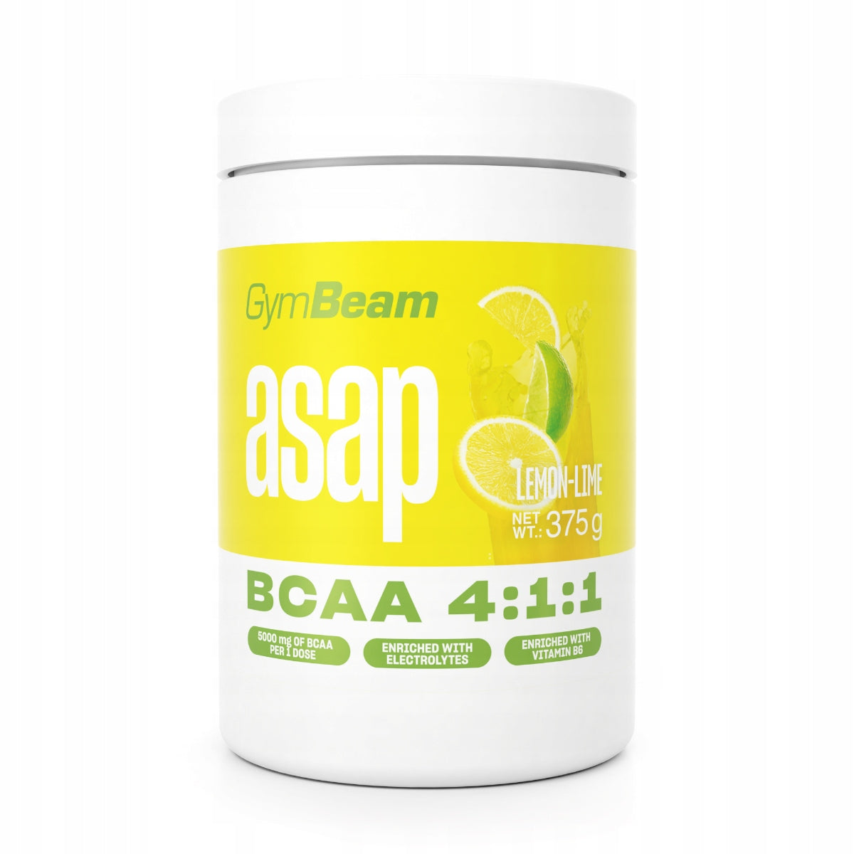 BCAA HYDRATE WITH ELECTROLYTES AND VITAMIN B6 - GymBeam 375g lime lemon