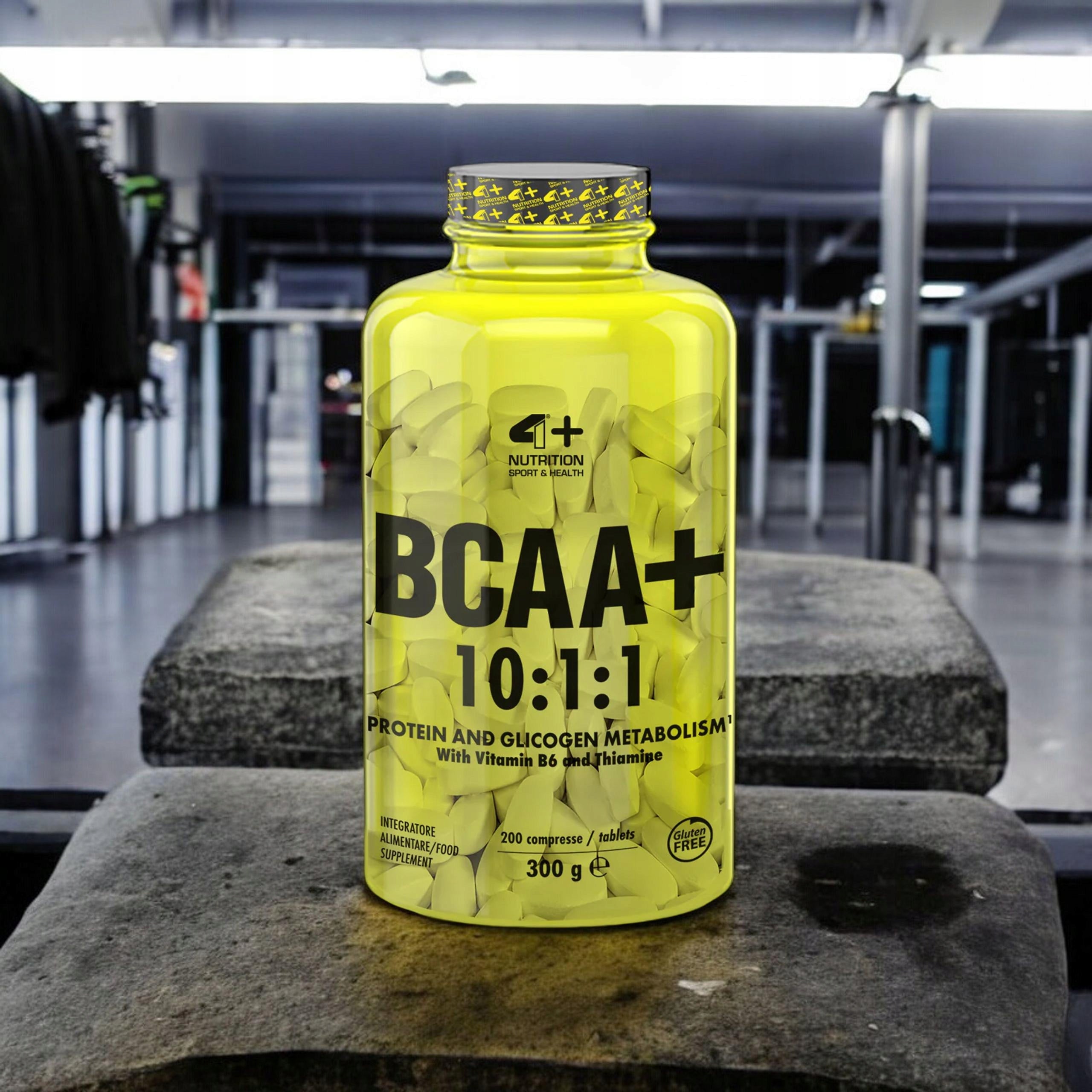 BCAA amino acids 10:1:1 4+ NUTRITION Leucine Muscle Regeneration 200tab Packaging status original
