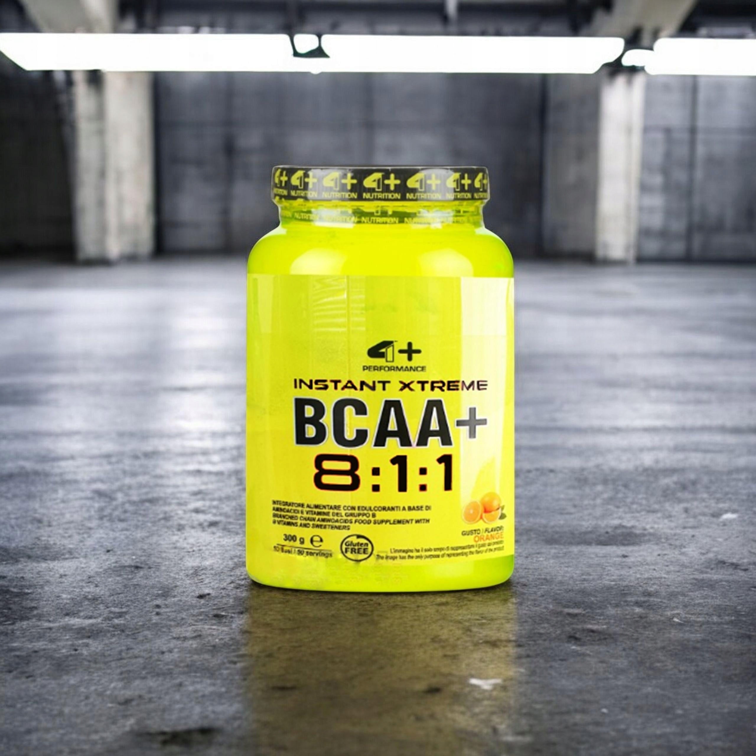 BCAA amino acids 8:1:1 300g 4+ NUTRITION Orange Vegan Regeneration Packaging status original
