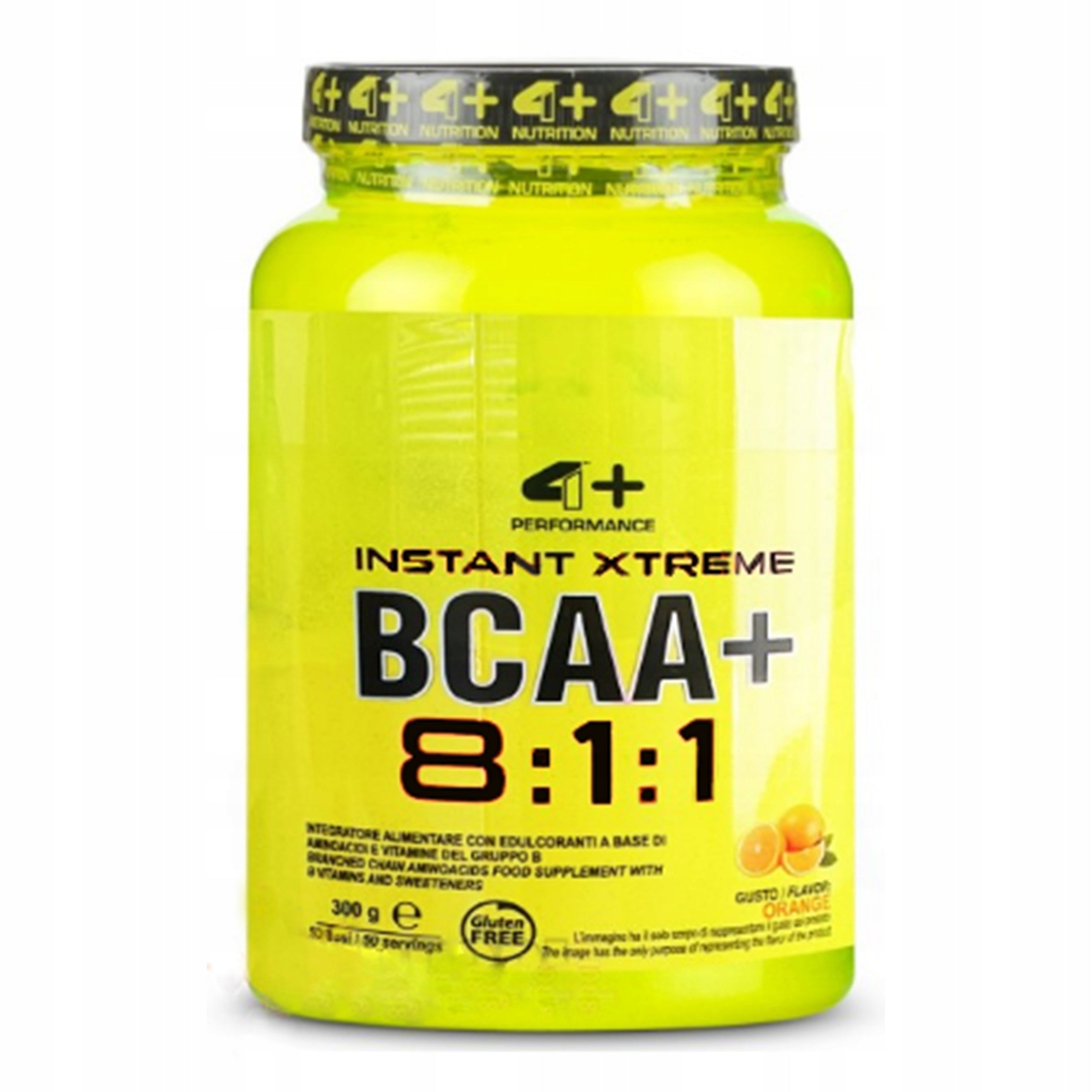 BCAA amino acids 8:1:1 300g 4+ NUTRITION Orange Vegan Regeneration