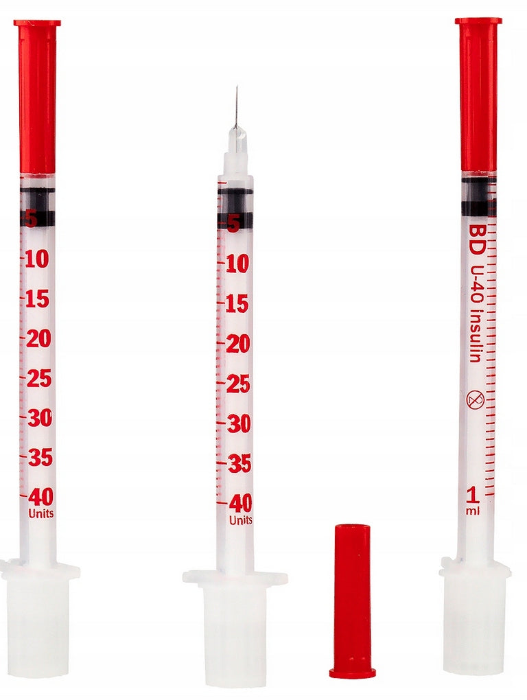 BD Insulin Syringes 1ml U40 G30x8mm 10 pcs. Packaging status original