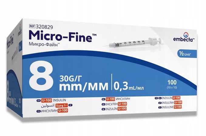 BD Insulin Syringes 1ml U40 G30x8mm 10 pcs.