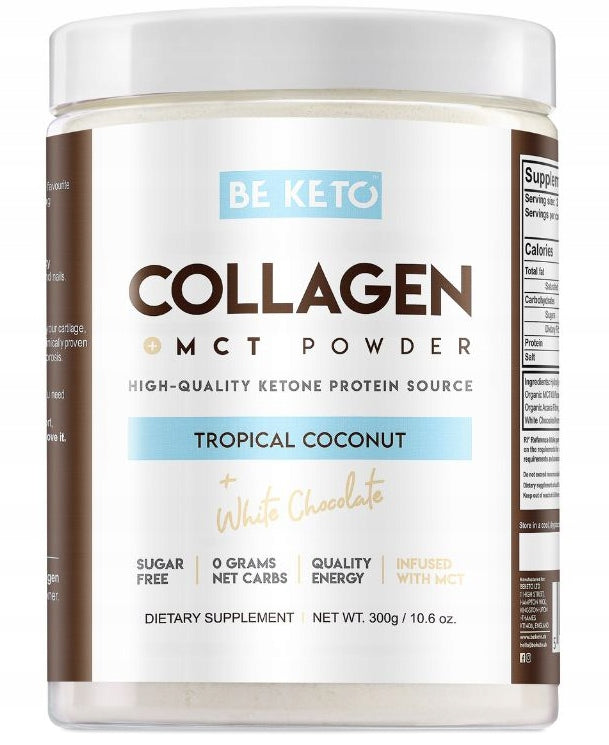 BE KETO Collagen COLLAGEN MCT Coconut White Chocolate BEKETO