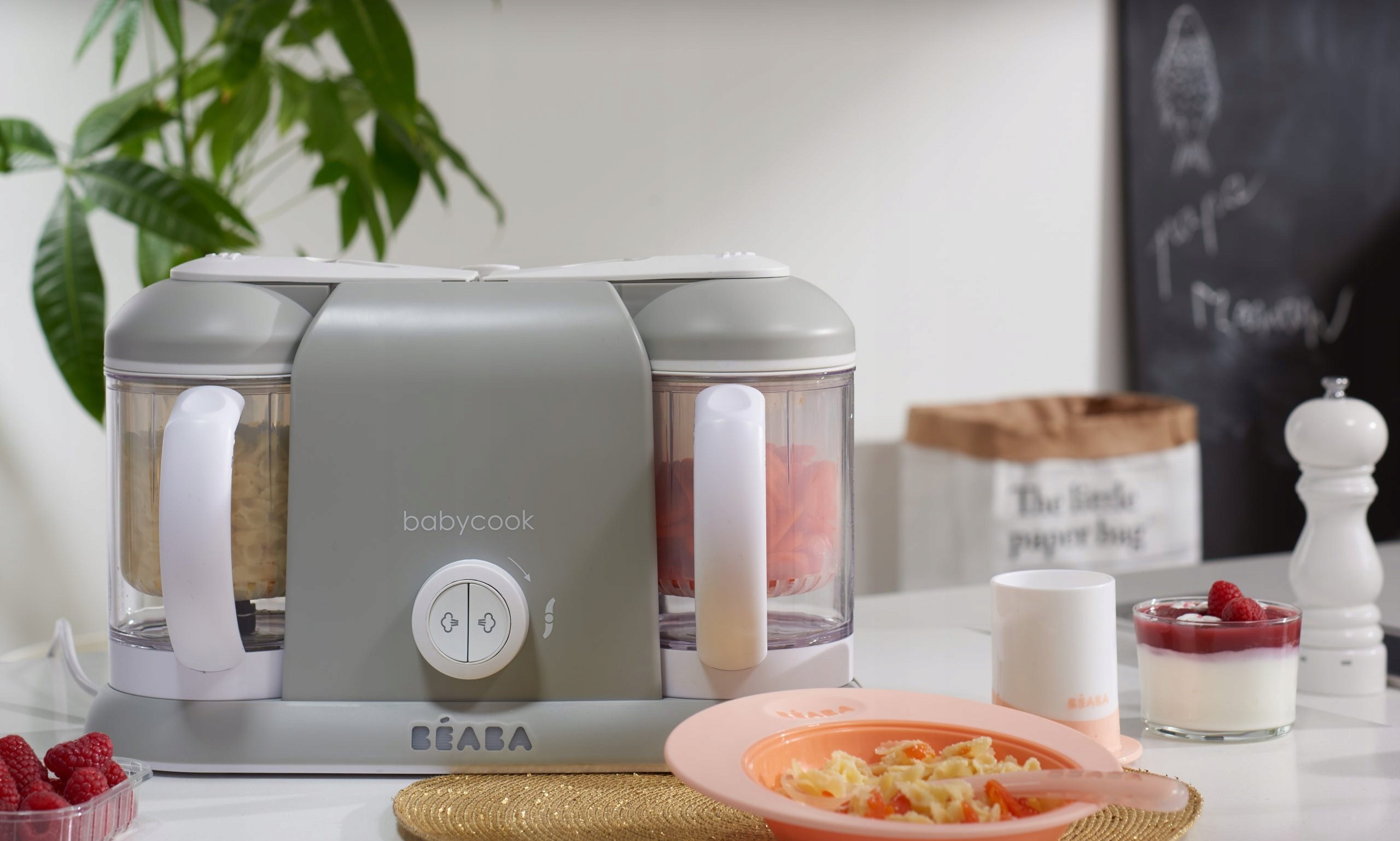 BEABA FOOD PROCESSOR 4in1 Babycook Duo 2200ml GREY Brand Beaba