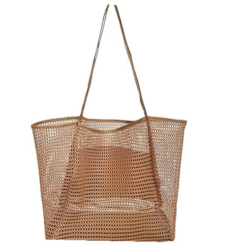 BEACH BAG WOMEN'S KHAKI LARGE CAPACITY SHOPPING FOR HOME GIFT