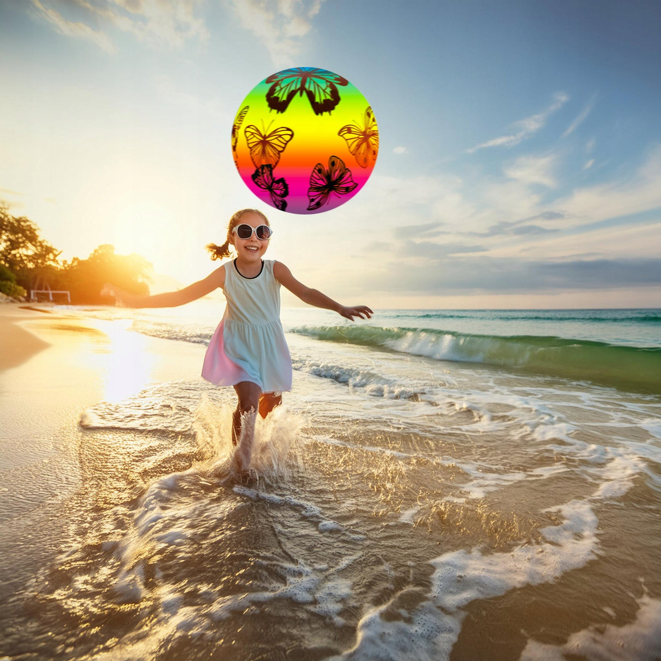 BEACH BALL RUBBER INFLATABLE GARDEN FOR POOL OVER WATER TO BEACH Manufacturer code PIŁKA PLAŻOWA DMUCHANA NAD WODĘ MORZE BASEN