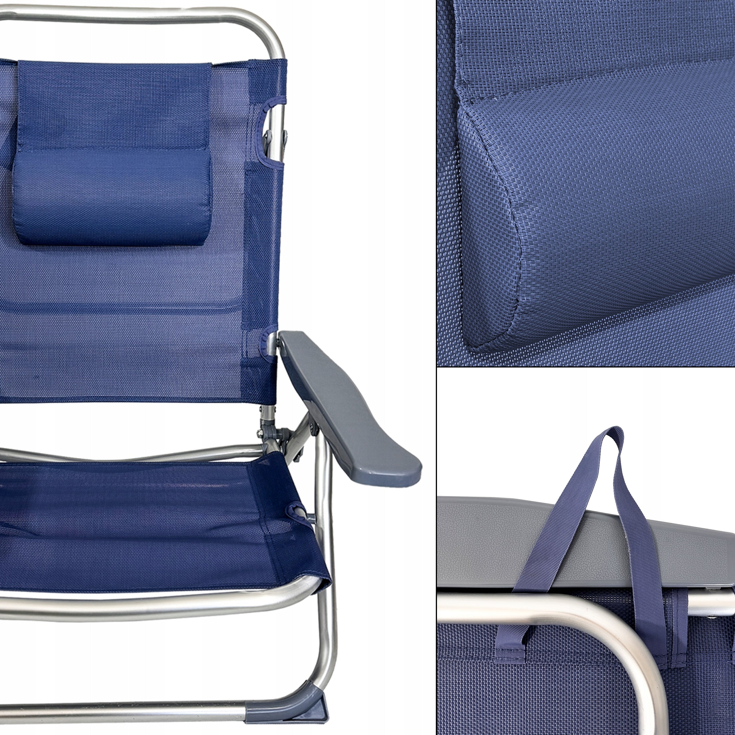 BEACH CHAIR HIKING FOLDING LIGHT OLIVIA NAVY BLUE Brand Kontrast