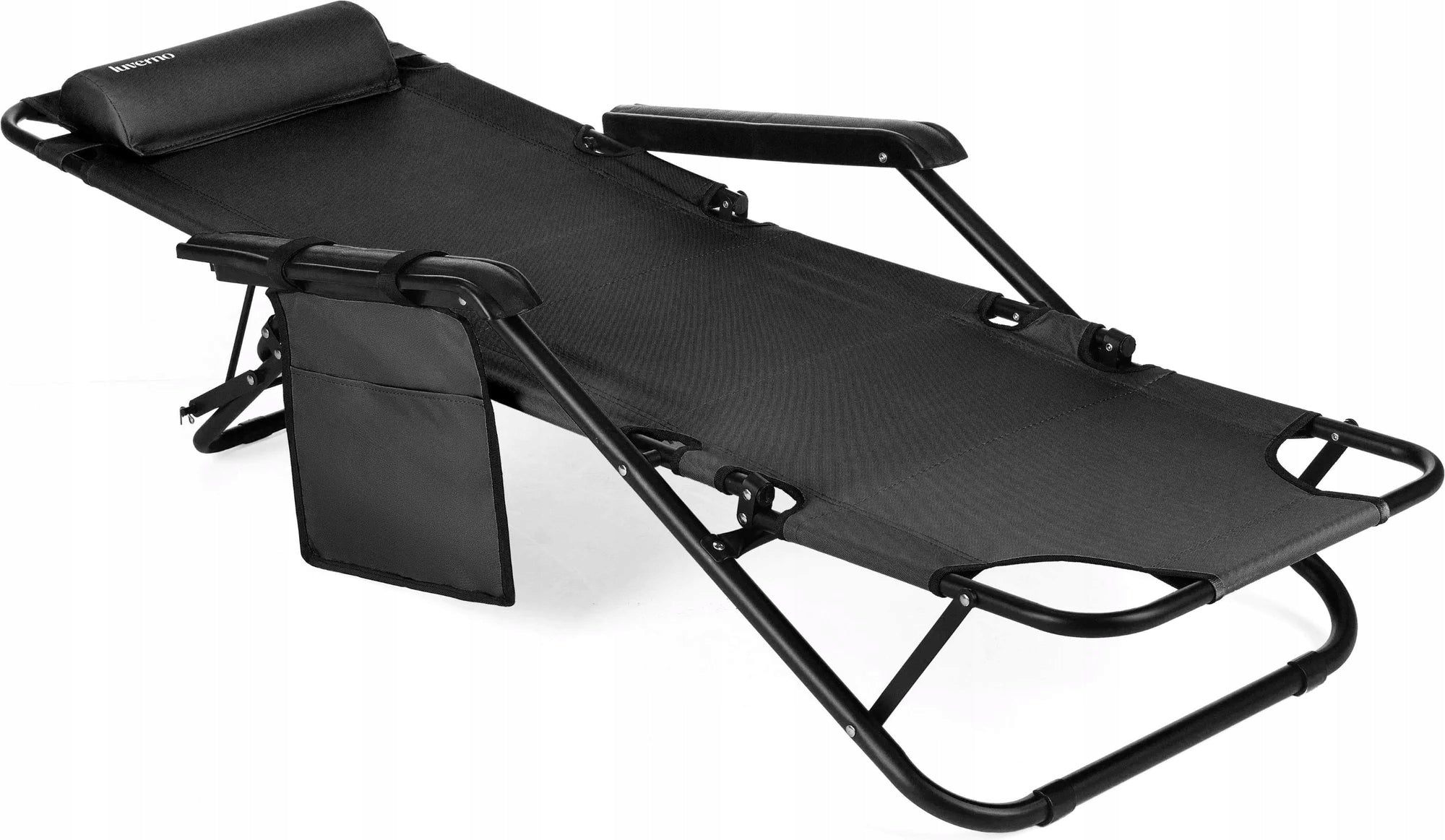 BEACH CHAIR WITH BACKREST LIGHT FOR CAMPING TERRACE LUVERNO Brand Luverno