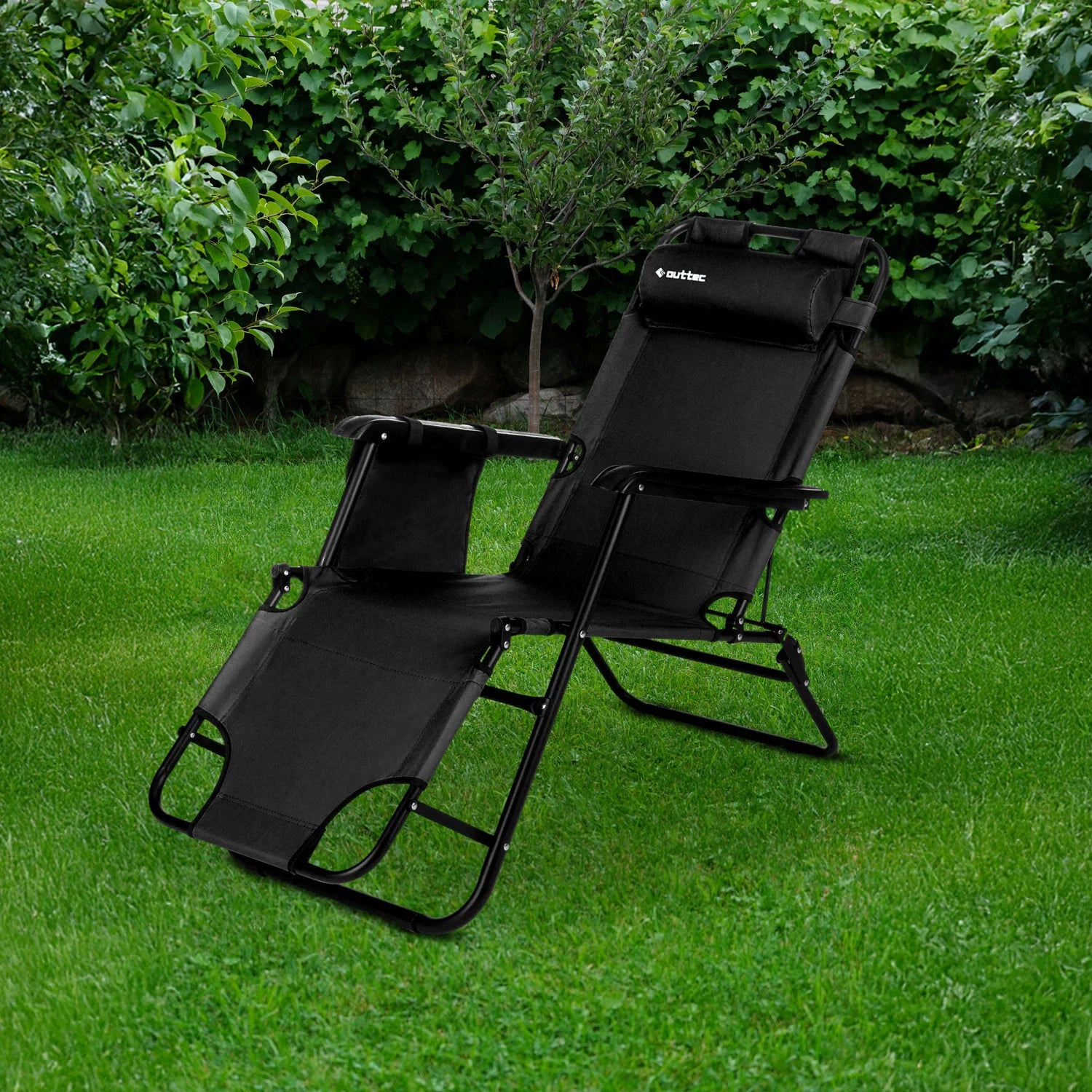 BEACH CHAIR WITH BACKREST LIGHT FOR CAMPING TERRACE LUVERNO Kind sunbed