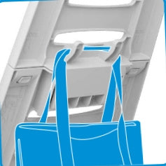 BEACH LOUNGER GARDEN ON WHEELS CHAIR FOLDING TRANSPORT TROLLEY 2in1 Length (longer side) 46 cm