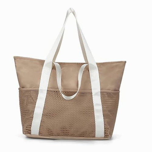 BEACH MESH BAG FOR WOMEN LARGE SAND RESISTANT SUMMER FOR HOME