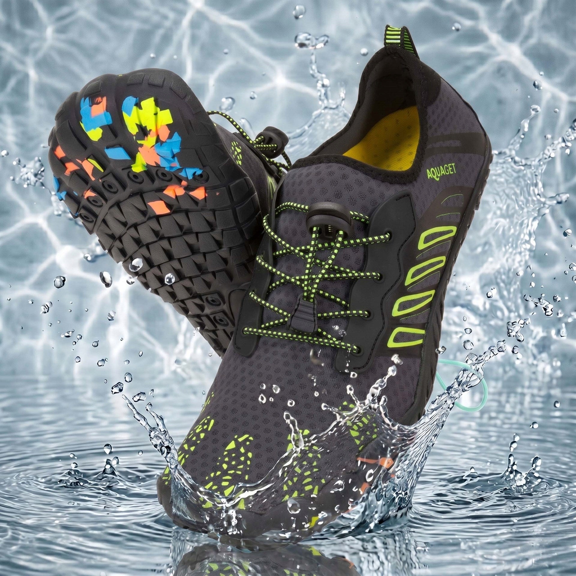 BEACH SWIMMING WATER SHOES FOR BEACH KAYAK REEF MEN'S ECHINACEA R. 41 PRO Brand AQUAGET