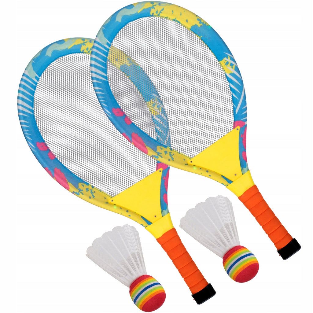 BEACH TENNIS KIT Rackets Pallets Babington Tennis Badminton LED Manufacturer code QL93197