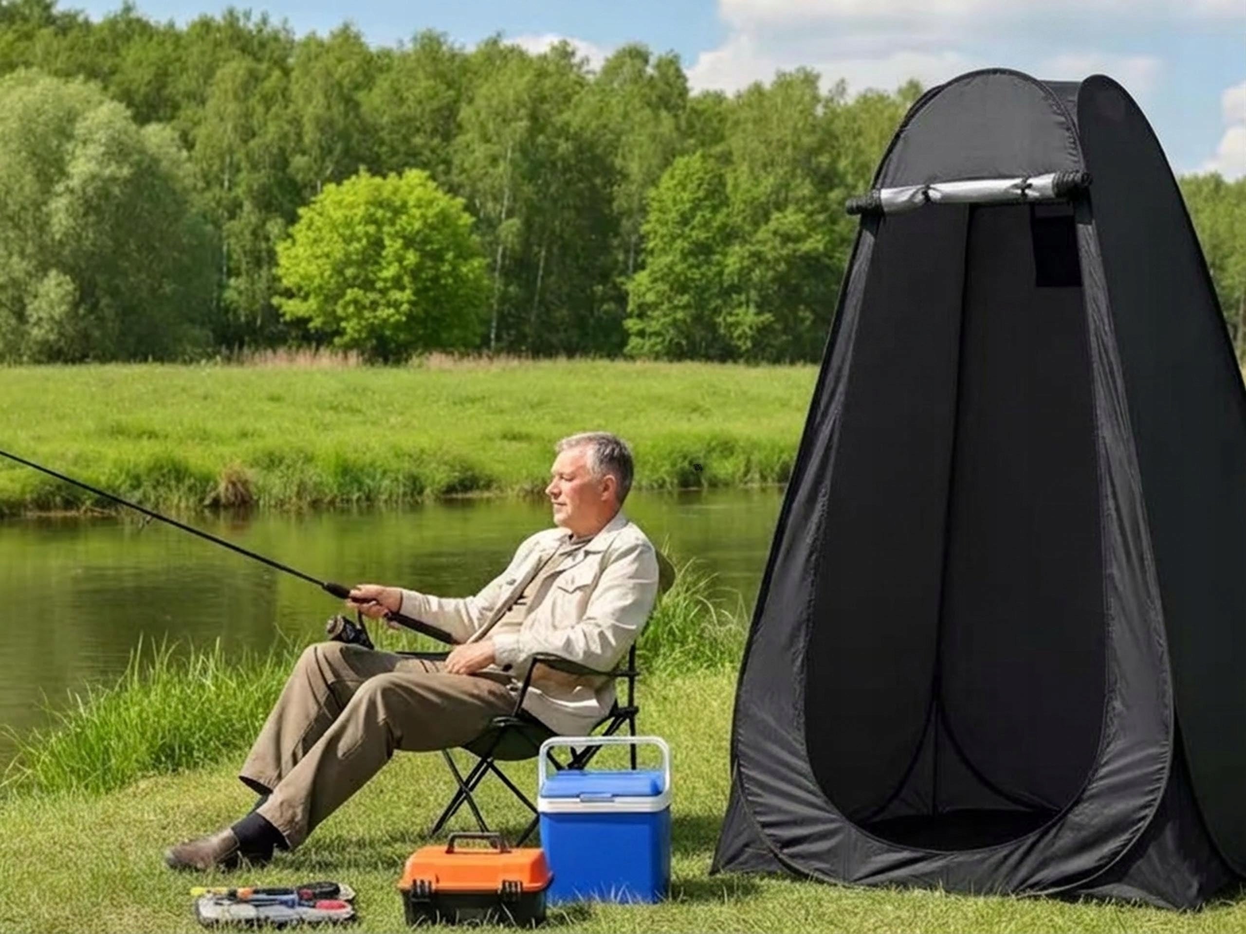BEACH TENT CHANGING ROOM FOR SHOWER TOILET PORTABLE CAMPING Brand Cleo Art