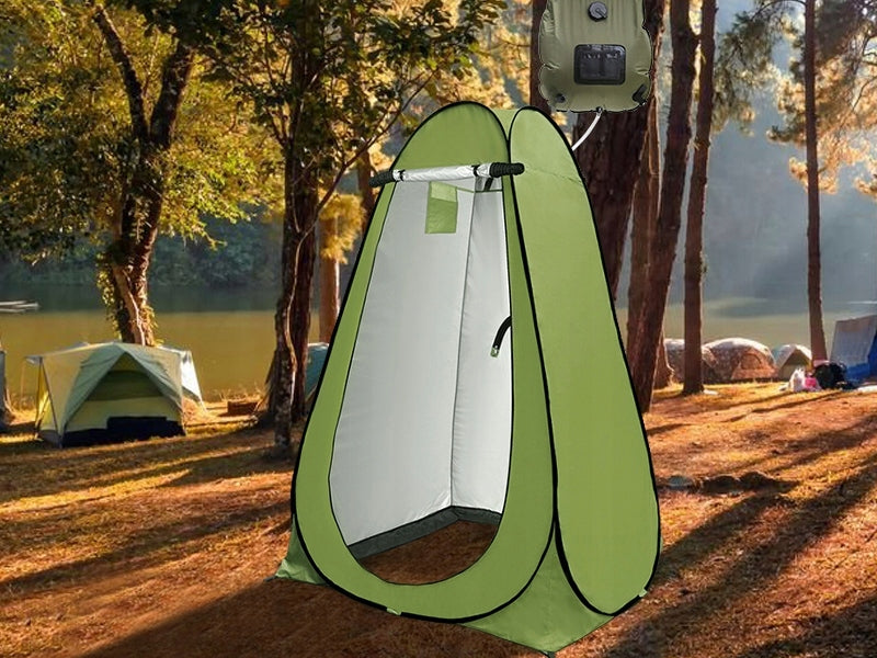 BEACH TENT FOR SHOWER CHANGING ROOM TOILET AUTOMATIC POP-UP Additional features pockets window