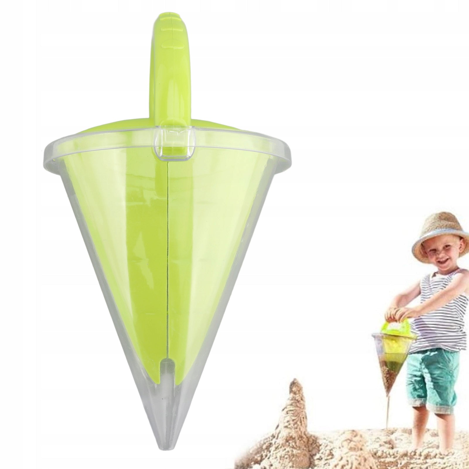 BEACH TOY IN THE SHAPE OF A DIY SAND FUNNEL