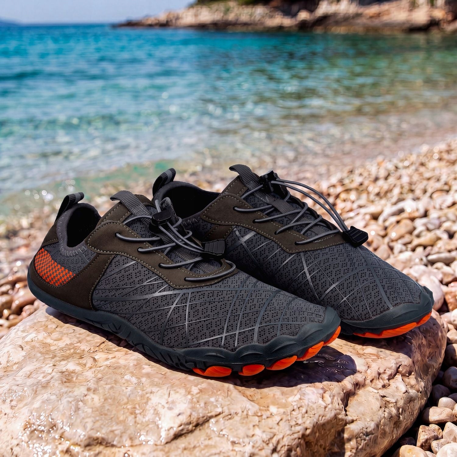 BEACH WATER SHOES FOR SEA URCHIN WOMEN MEN'S DRAWSTRING 44 OUTTEC Brand Outtec