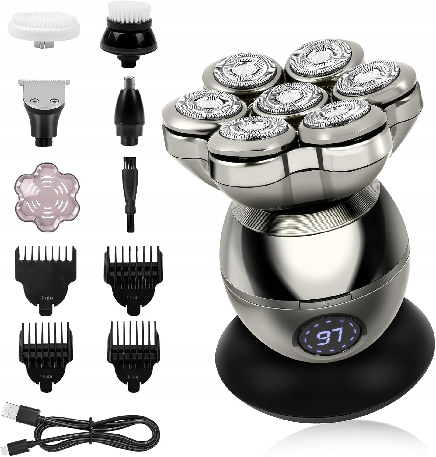 BEARD AND BODY TRIMMER SET TITANIUM BLADES 4 HEADS Manufacturer code 5905995721358