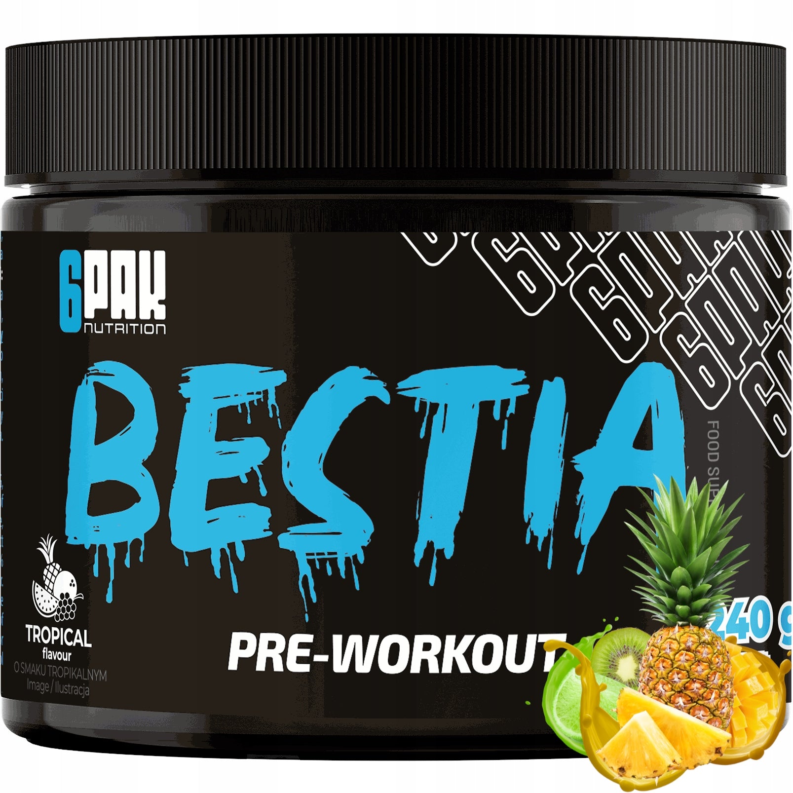 BEAST Pre-workout Muscle Pump Strength CAFFEINE CITRULLINE BETA-ALANINE