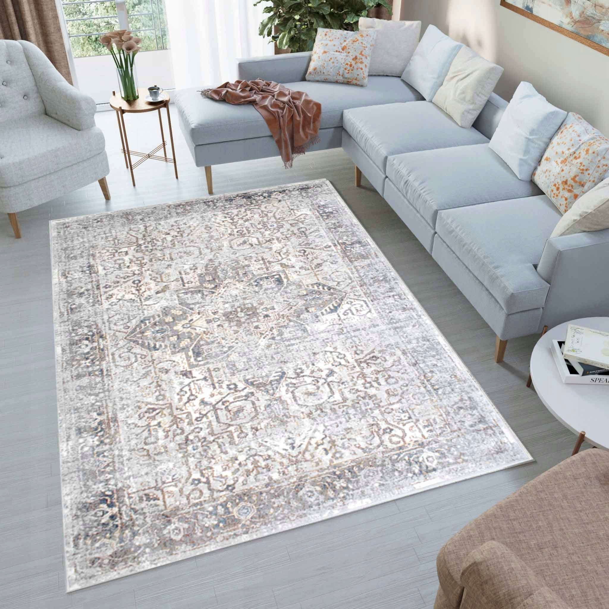 BEAUTIFUL Carpet VENEZIA FOR MODERN LIVING ROOM VINTAGE 120x170 cm PERS Manufacturer code G435A SH_L_ VENEZIA HNX BLUE