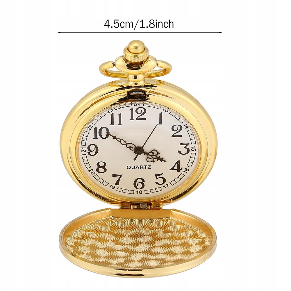 BEAUTIFUL POCKET WATCH GOLD SMOOTH POCKET WATCH Product weight with unit packaging 0.06 kg