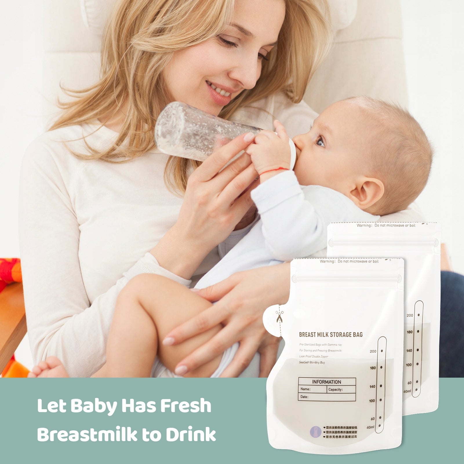 BEBEBAO Disposable breast milk storage bags 200 ml XG bags
