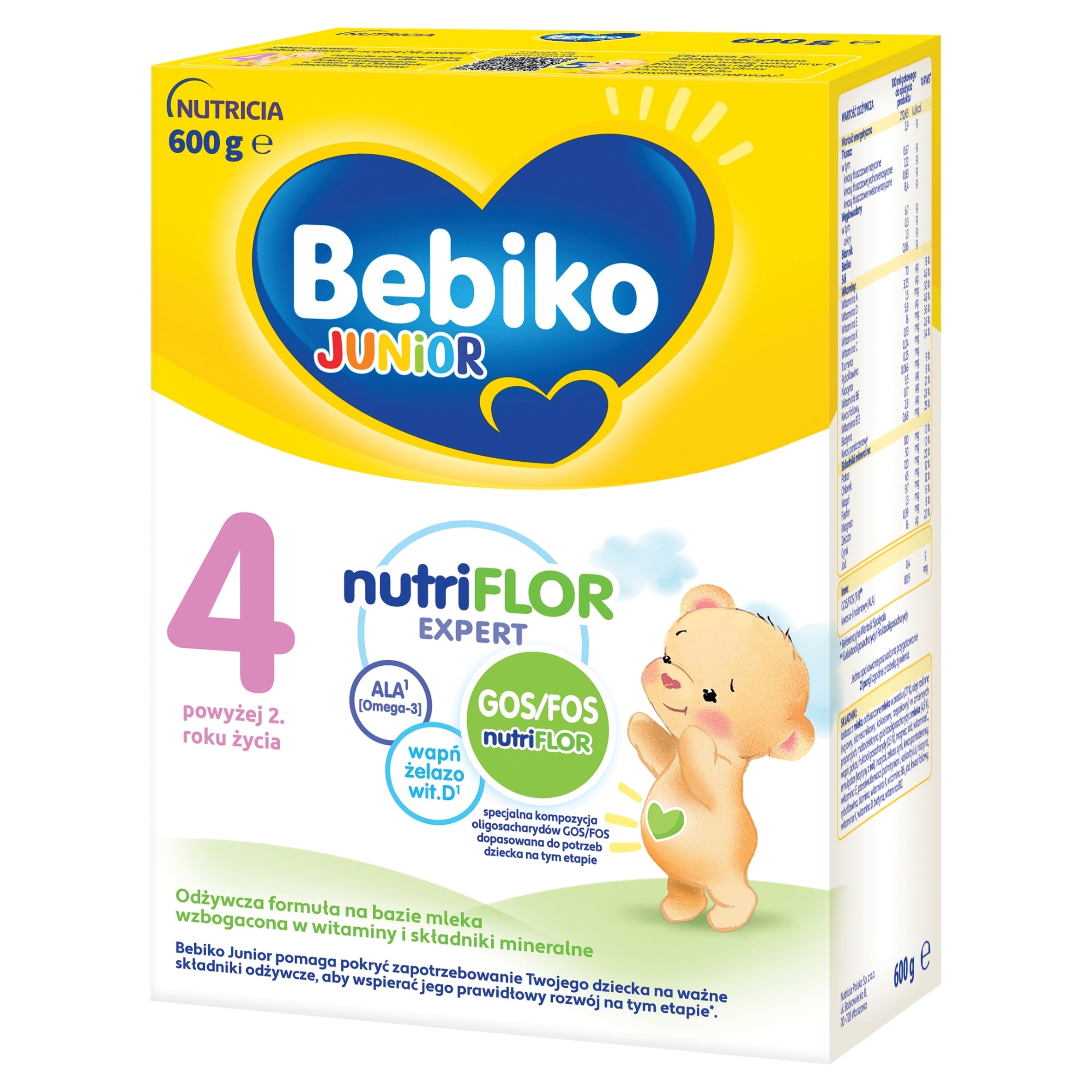 BEBIKO JUNIOR 4 NUTRIFLOR EXPERT MILK NEXT 600G