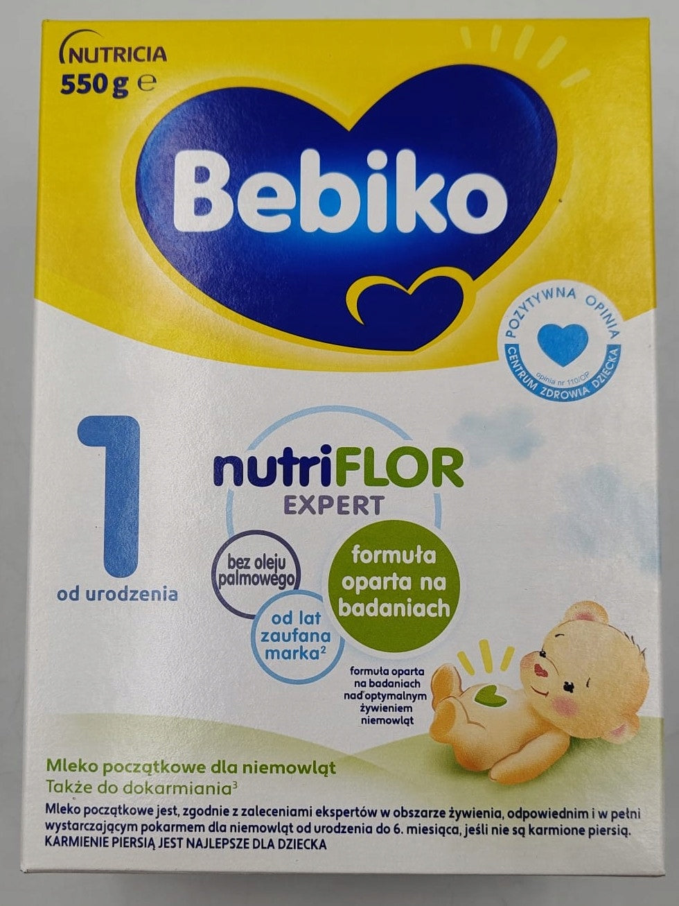 BEBIKO NUTRIflor Expert 1 ORIGINAL MILK 550 g Packaging status original