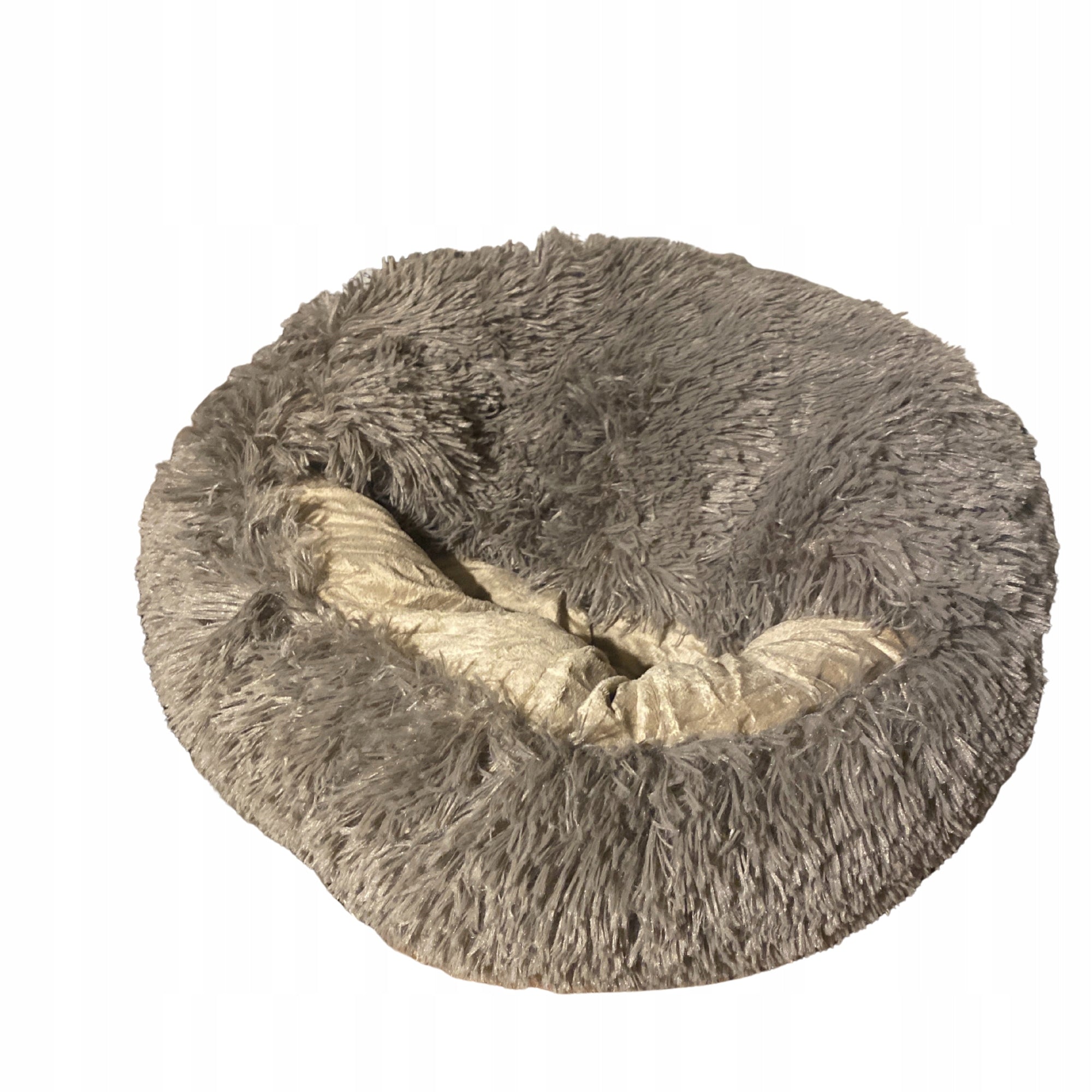 BED BOOTH FOR CAT SMALL DOG Soft, fluffy 50×50 cm GREY Model 3207856