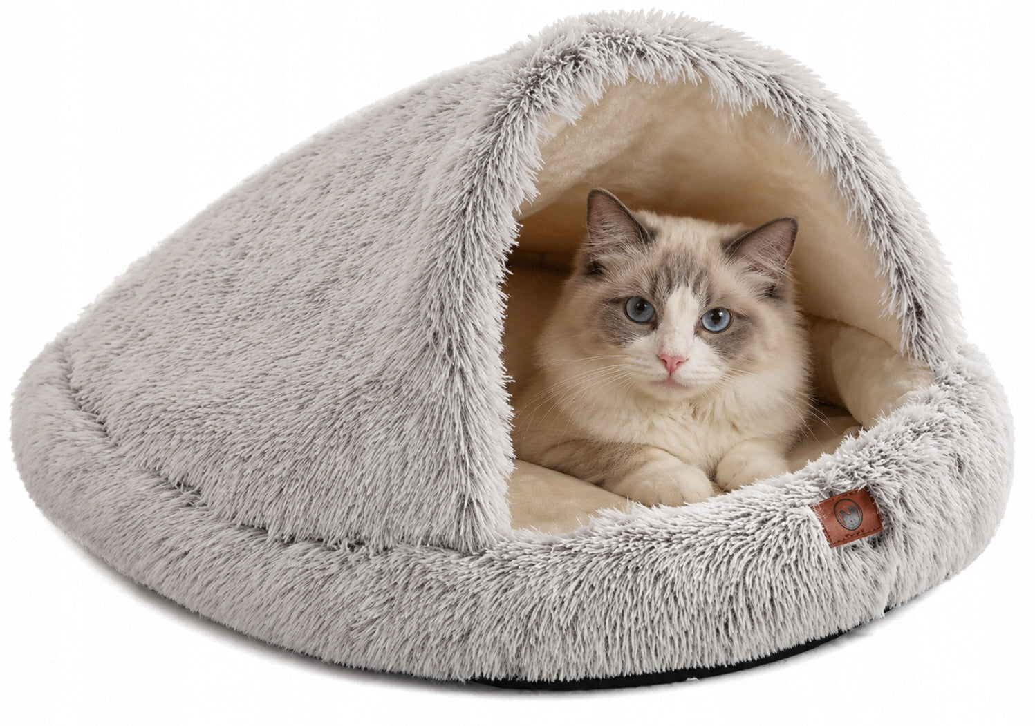 BED CAT HOUSE SMALL DOG BOOTH BED PLUSH WARM 60CM