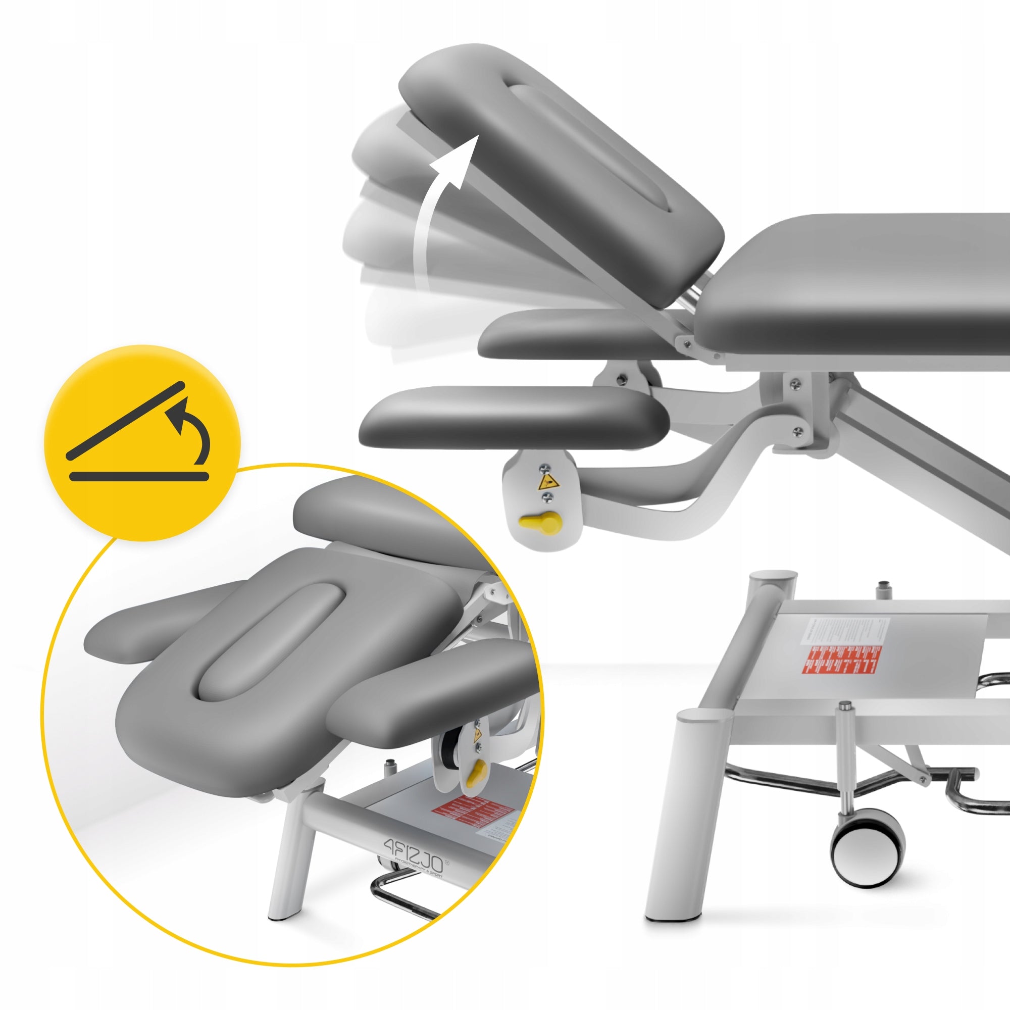 BED ELECTRIC MASSAGE TABLE WITH HEIGHT ADJUSTMENT STATIONARY STEEL EAN (GTIN) 5905973405034