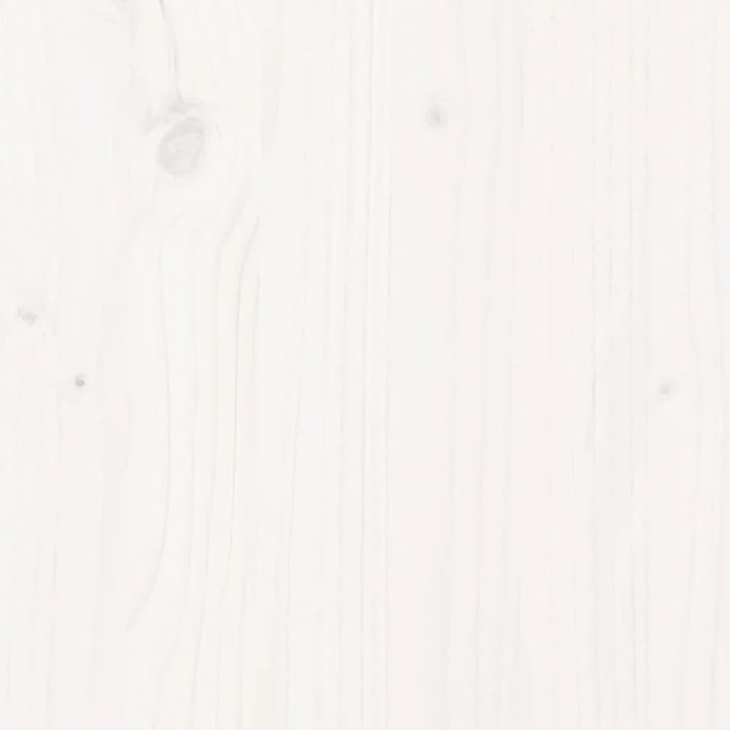 BED FRAME WHITE 135X190CM SOLID PINE WOOD Manufacturer code 842719