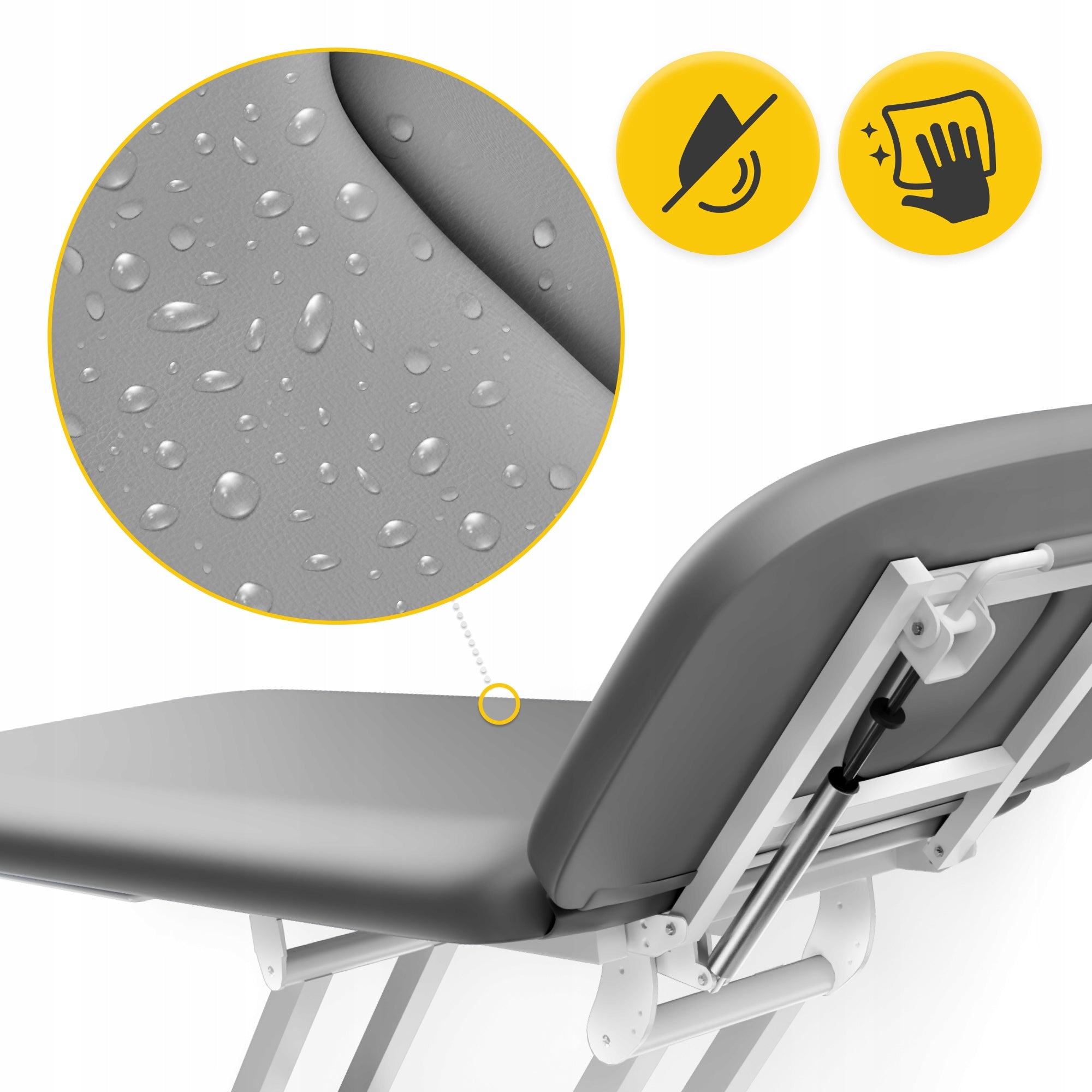 BED MASSAGE TABLE ELECTRIC STATIONARY STEEL WITH HEIGHT ADJUSTMENT Frame material steel