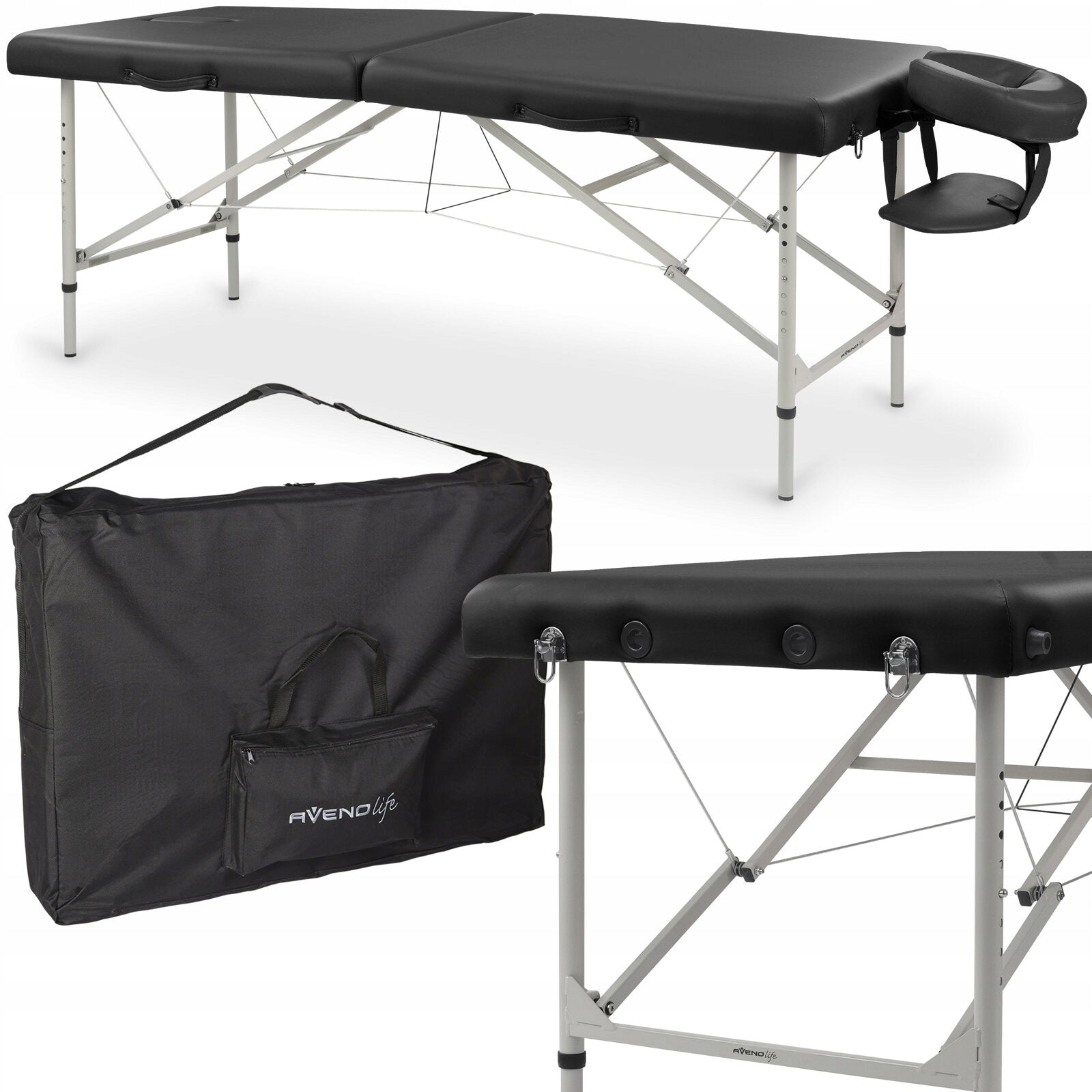 BED MASSAGE TABLE FOLDING ALUMINUM 2 SEGMENTS Verona