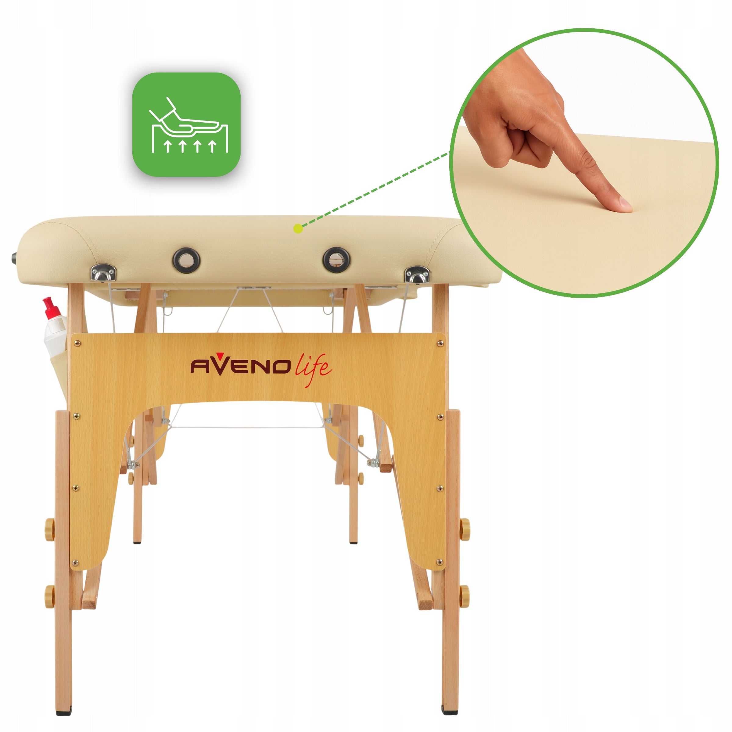 BED MASSAGE TABLE FOLDING PORTABLE SOFA 70 CM COVERHABYS Frame material wood