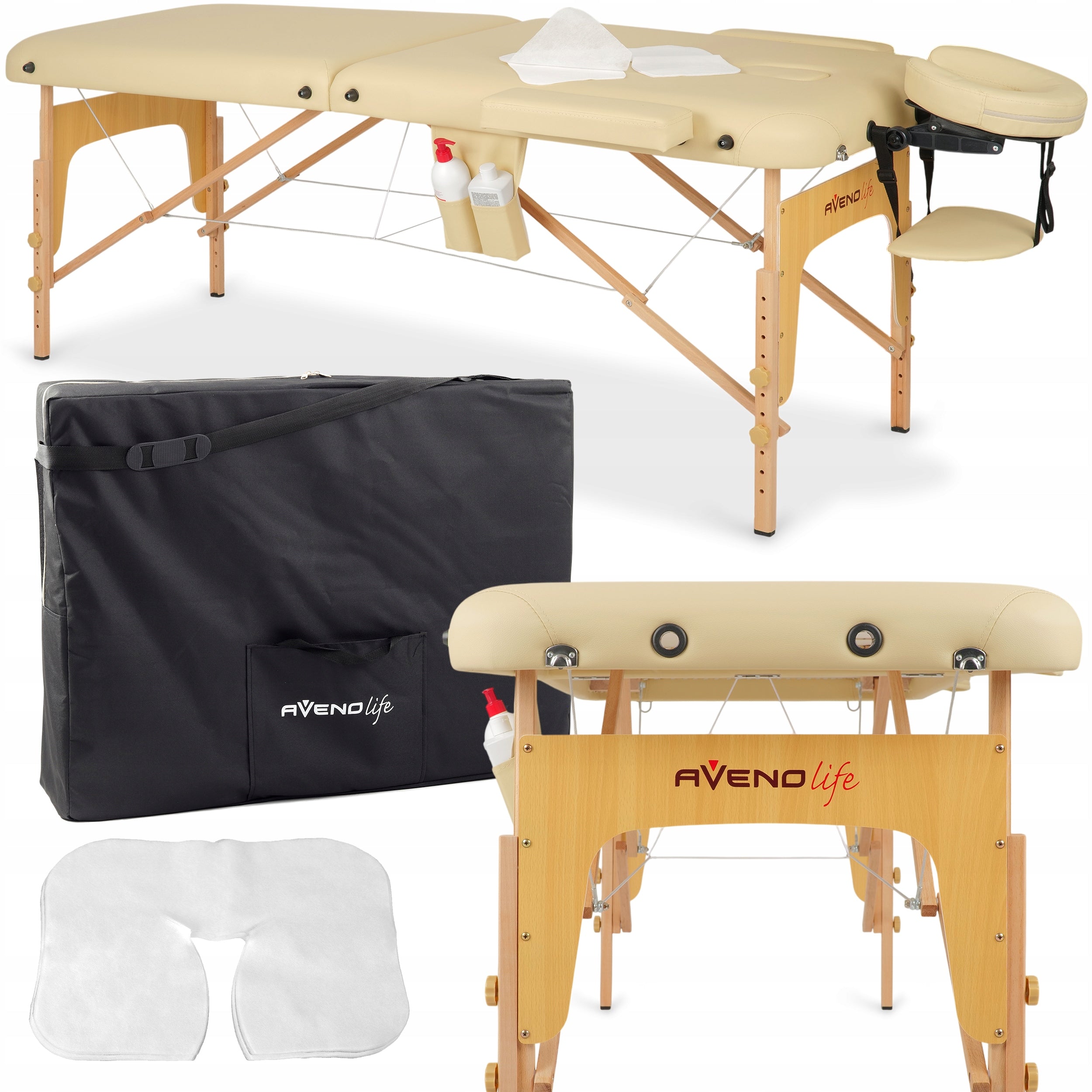 BED MASSAGE TABLE FOLDING PORTABLE SOFA 70 CM COVERHABYS
