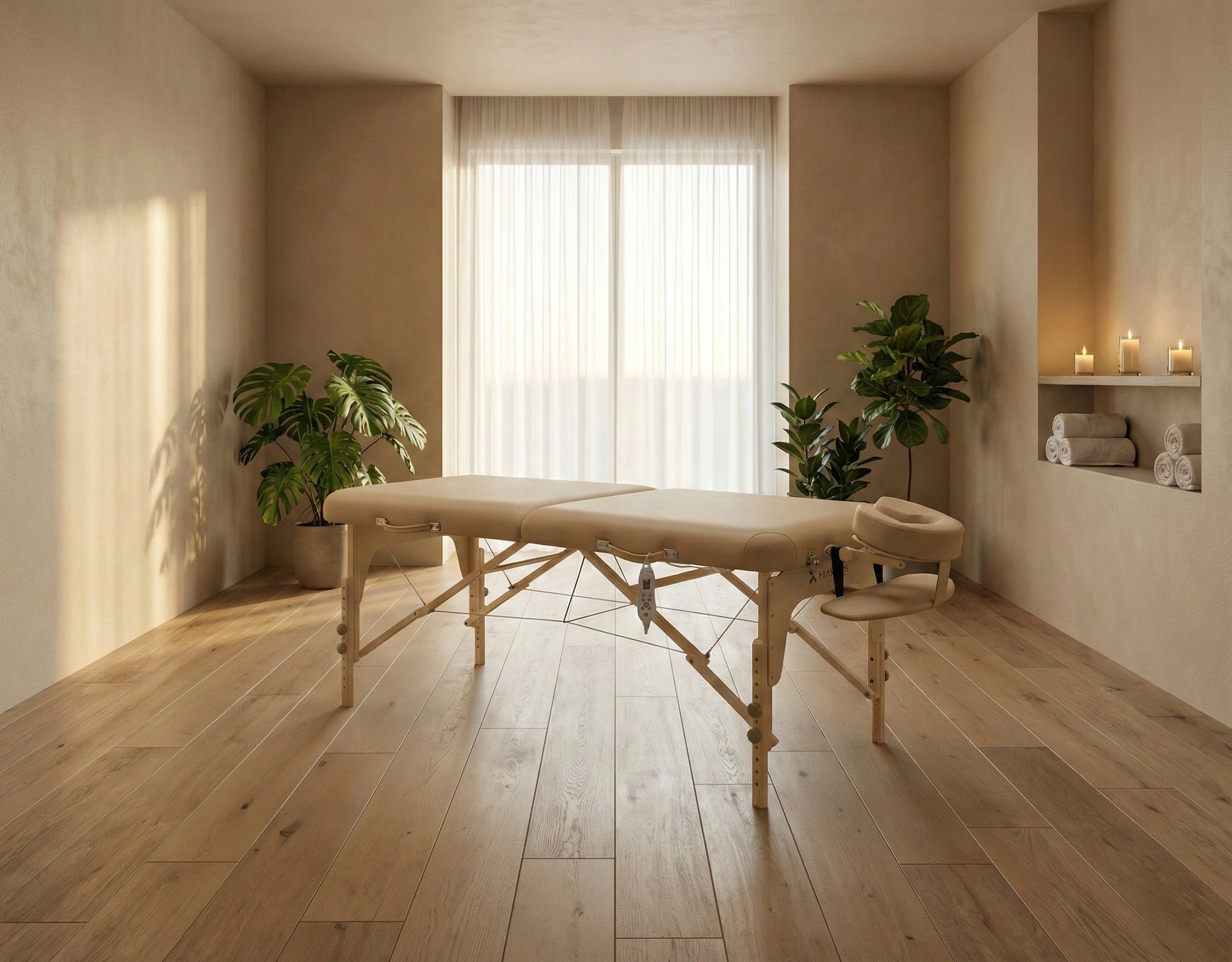 BED MASSAGE TABLE FOLDING THERMA TOP HEATED TOP 95W REMOTE CONTROL HABYS Packaging status original