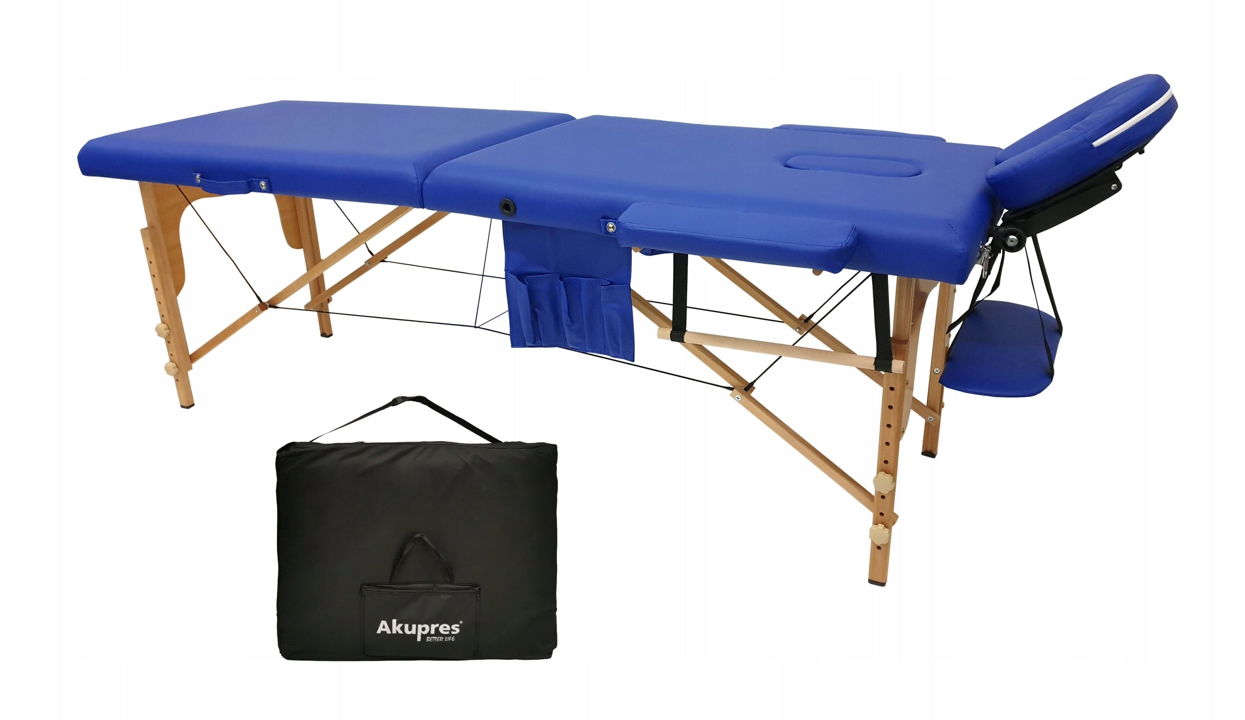 BED MASSAGE TABLE MARCO BLUE FOLDING PORTABLE BAG AKUPRES LIGHT