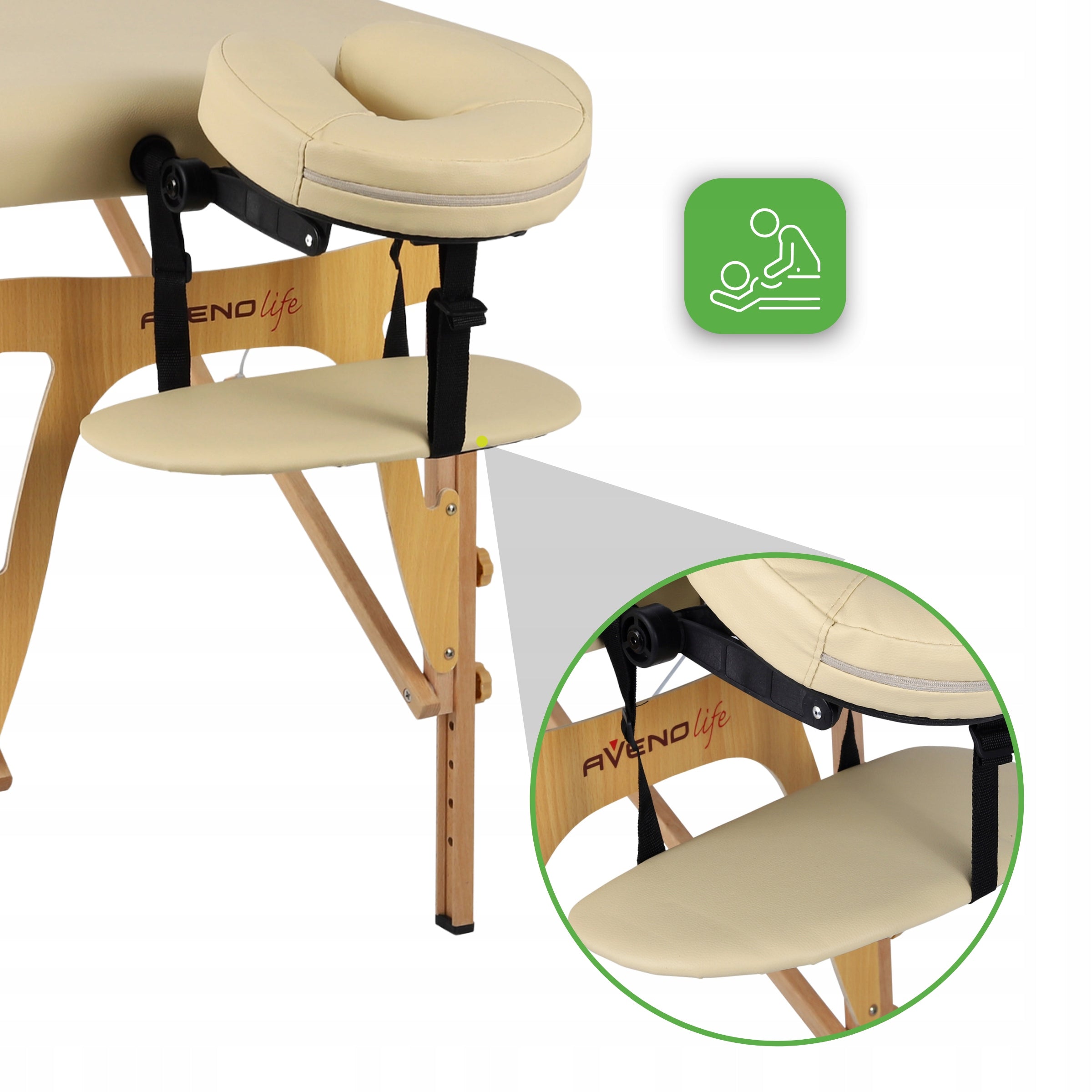 BED MASSAGE TABLE SONIA FOLDING PORTABLE COVER HABYS LIGHT 11 KG Manufacturer code relaks inawilżenie
