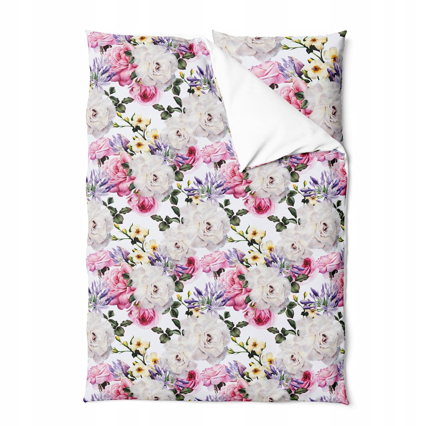 BEDDING 140X200 CM BEDDING SET + PILLOWCASE 70X80 SET FLOWERS 0010 Packaging status original
