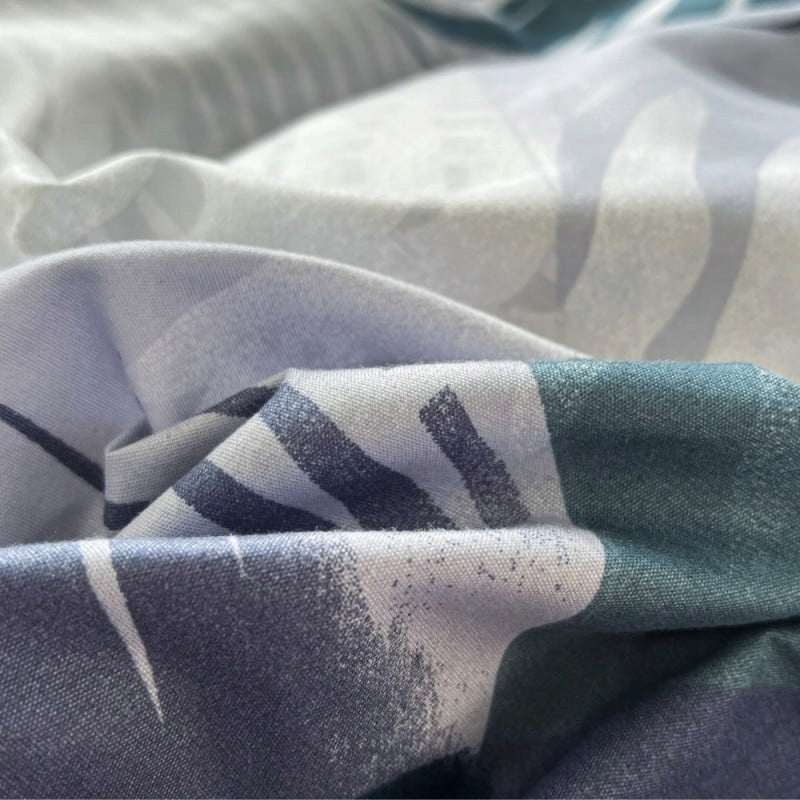 BEDDING 140x200 DOUBLE-SIDED COTTON SATIN GierekHoff SET OF 2 FERNS Packaging status original