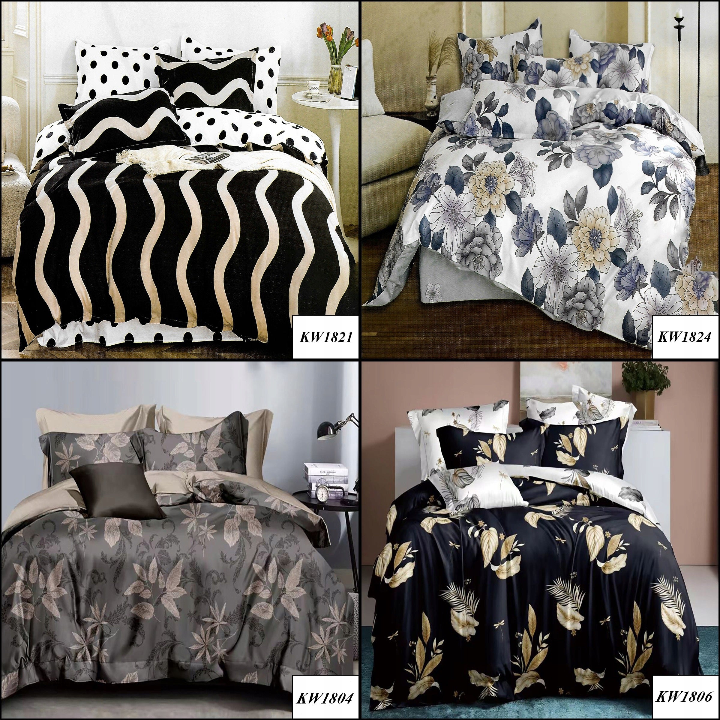 BEDDING SET 160x200 100% COTTON THICK WITH SHEET SPRING Brand J&W
