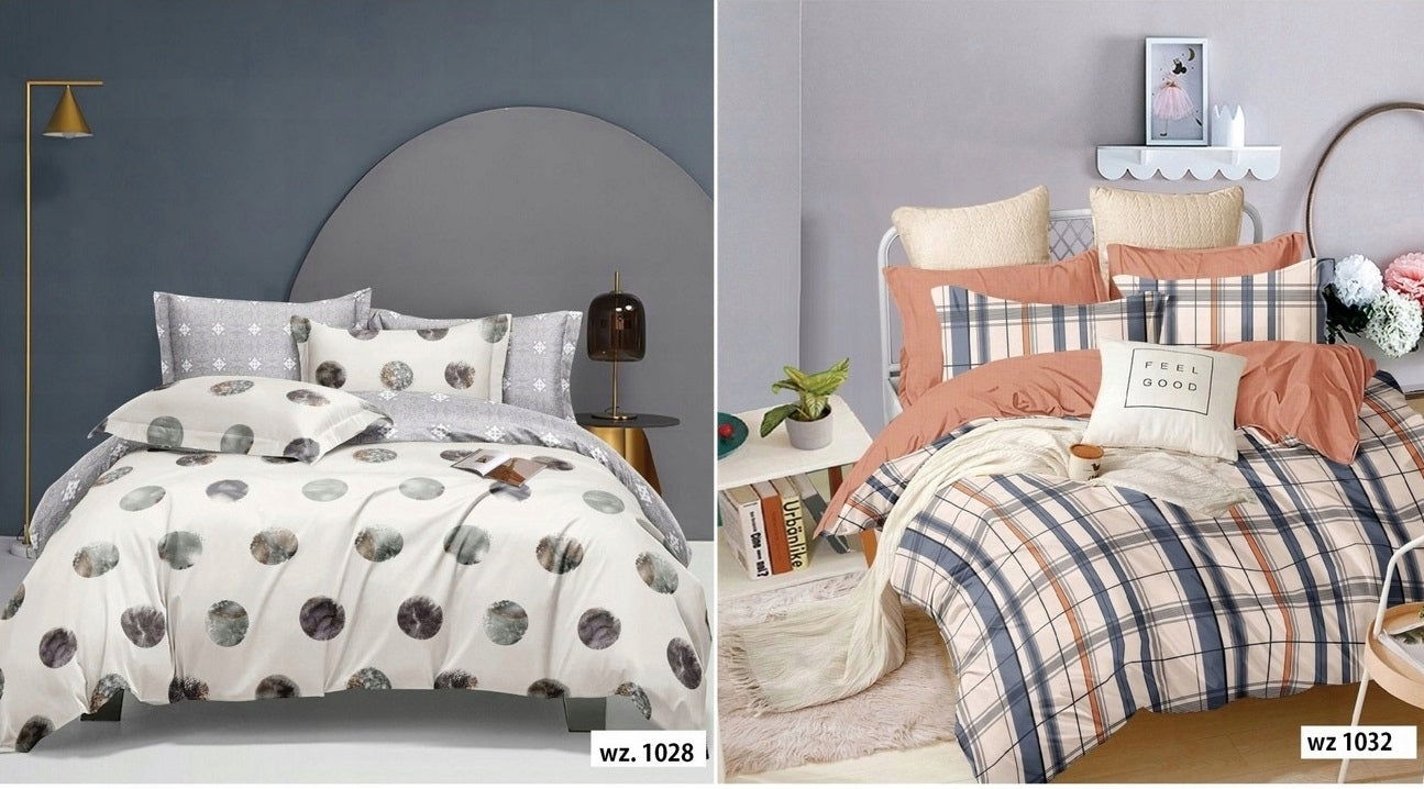 BEDDING SET 160x200 2 PILLOWCASES PATTERNS DOUBLE-SIDED SATIN COLORS 5D LUX Length of comforter cover 200 cm